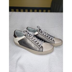 Shu Shop Womens Shoes Size 8 NWOT Bone Snake Paisley Summer Metallic Comfy